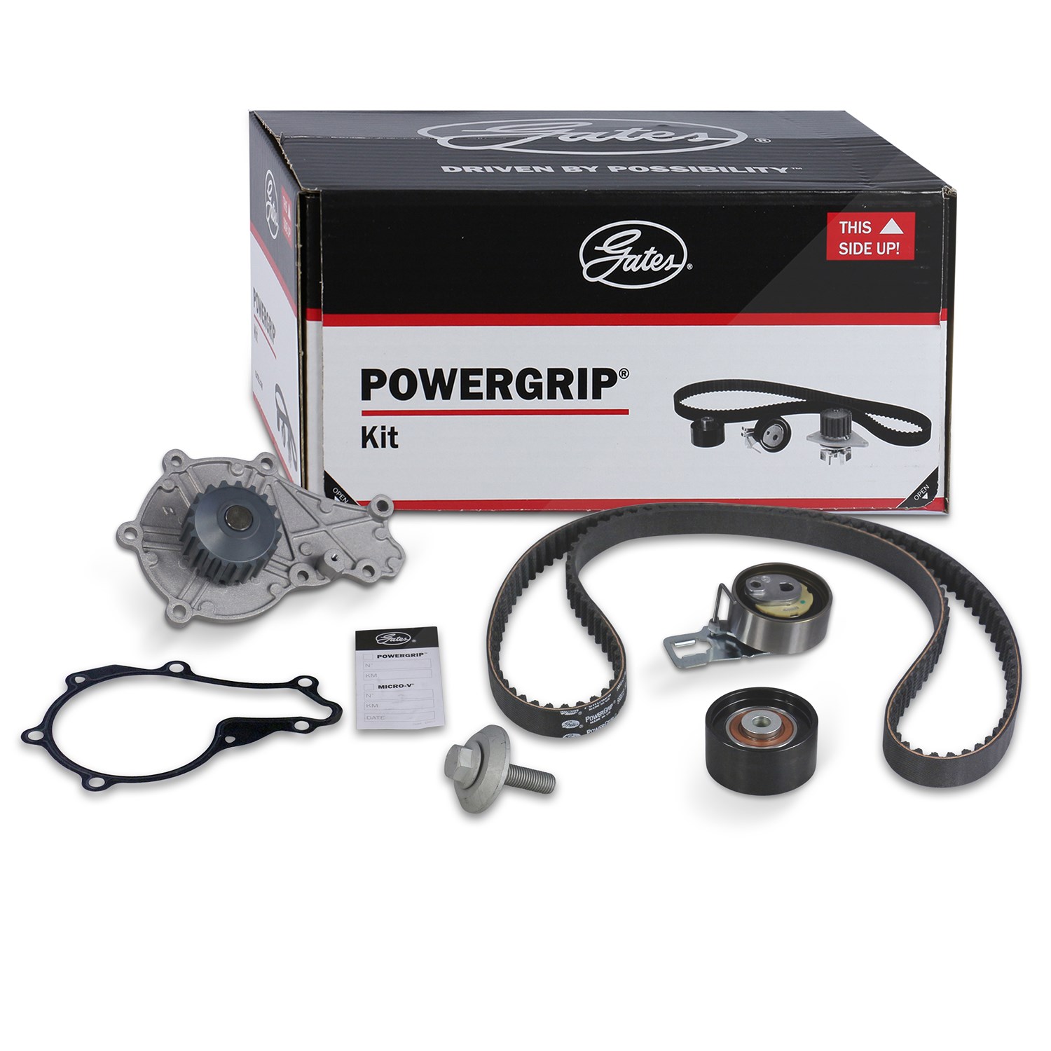 Gates Wasserpumpe + Zahnriemensatz [Hersteller-Nr. KP15688XS] für Vauxhall, Peugeot, Opel, Citroën, Ford, Ds, Toyota
