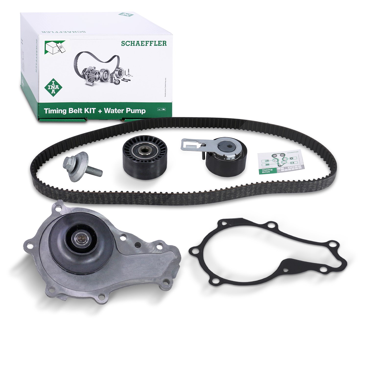 Schaeffler Ina Wasserpumpe + Zahnriemensatz [Hersteller-Nr. 530057830] für Citroën, Mazda, Ds, Volvo, Ford, Toyota, Fiat, Mitsubishi, Peugeot