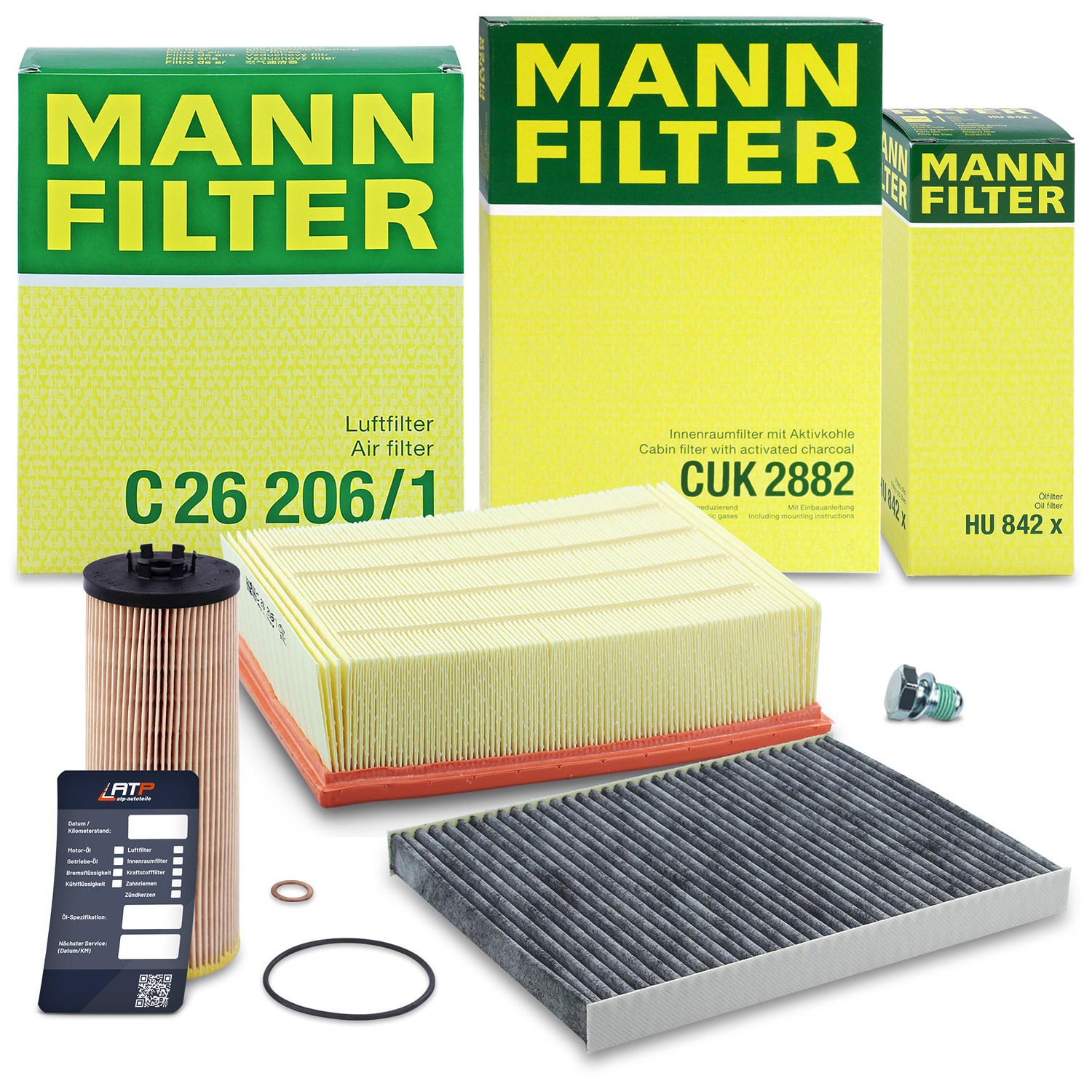Mann-filter Inspektionspaket Filtersatz SET A [Hersteller-Nr. 10492693] für Skoda