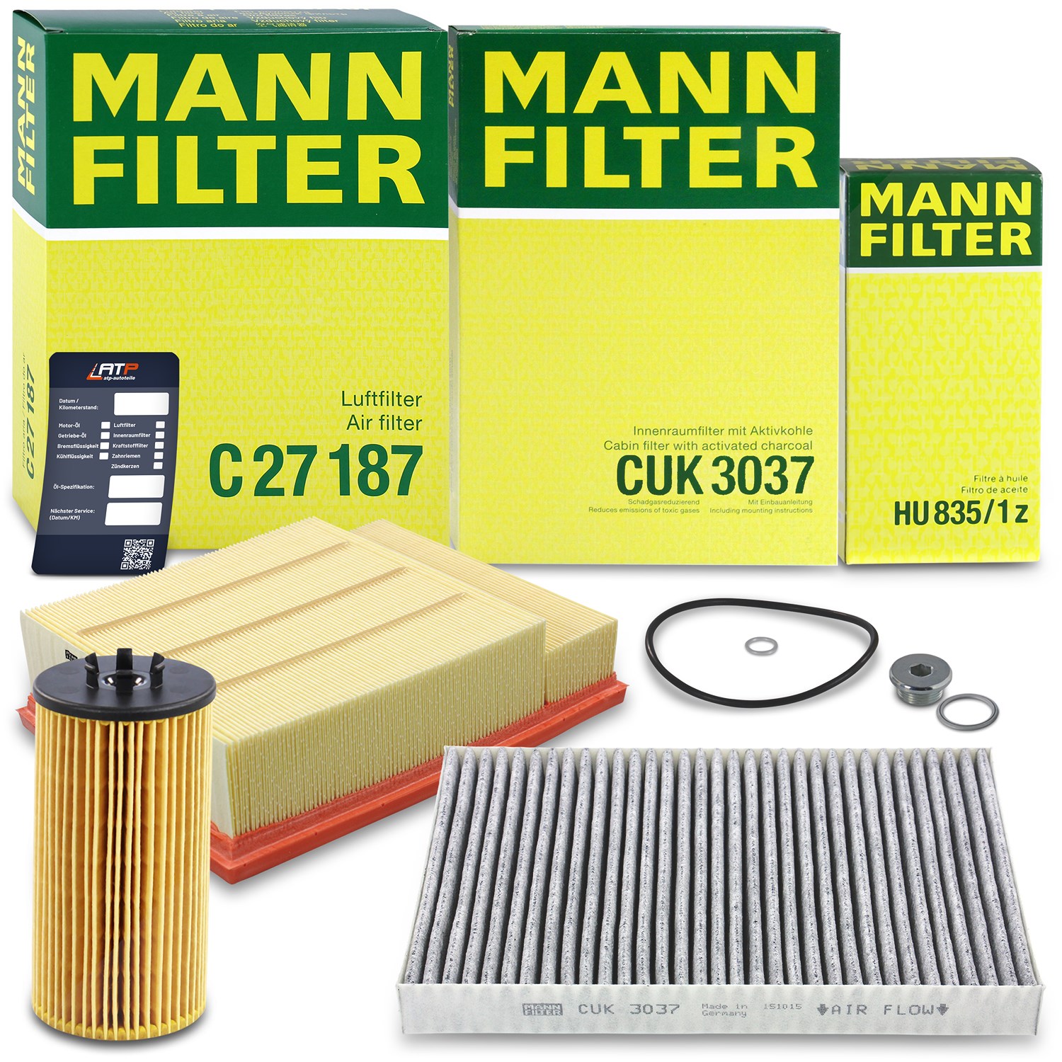 Mann-filter Inspektionspaket Filtersatz SET A [Hersteller-Nr. 10492730] für Audi