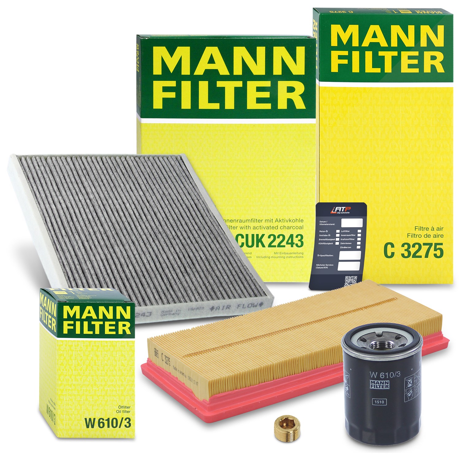 Mann-filter Inspektionspaket Filtersatz SET A [Hersteller-Nr. 10492732] für Alfa Romeo