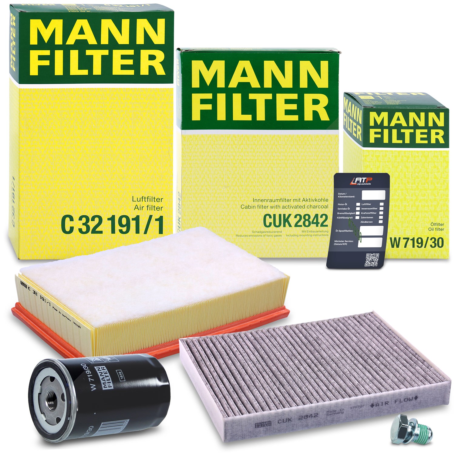 Mann-filter Inspektionspaket Filtersatz SET A [Hersteller-Nr. 10492742] für VW