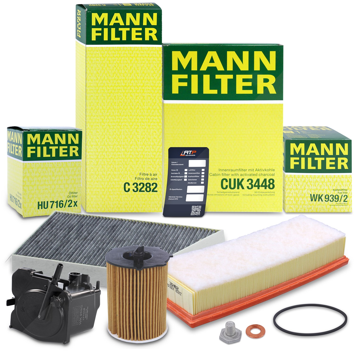 Mann-filter Inspektionspaket Filtersatz SET B [Hersteller-Nr. 10492786] für Peugeot