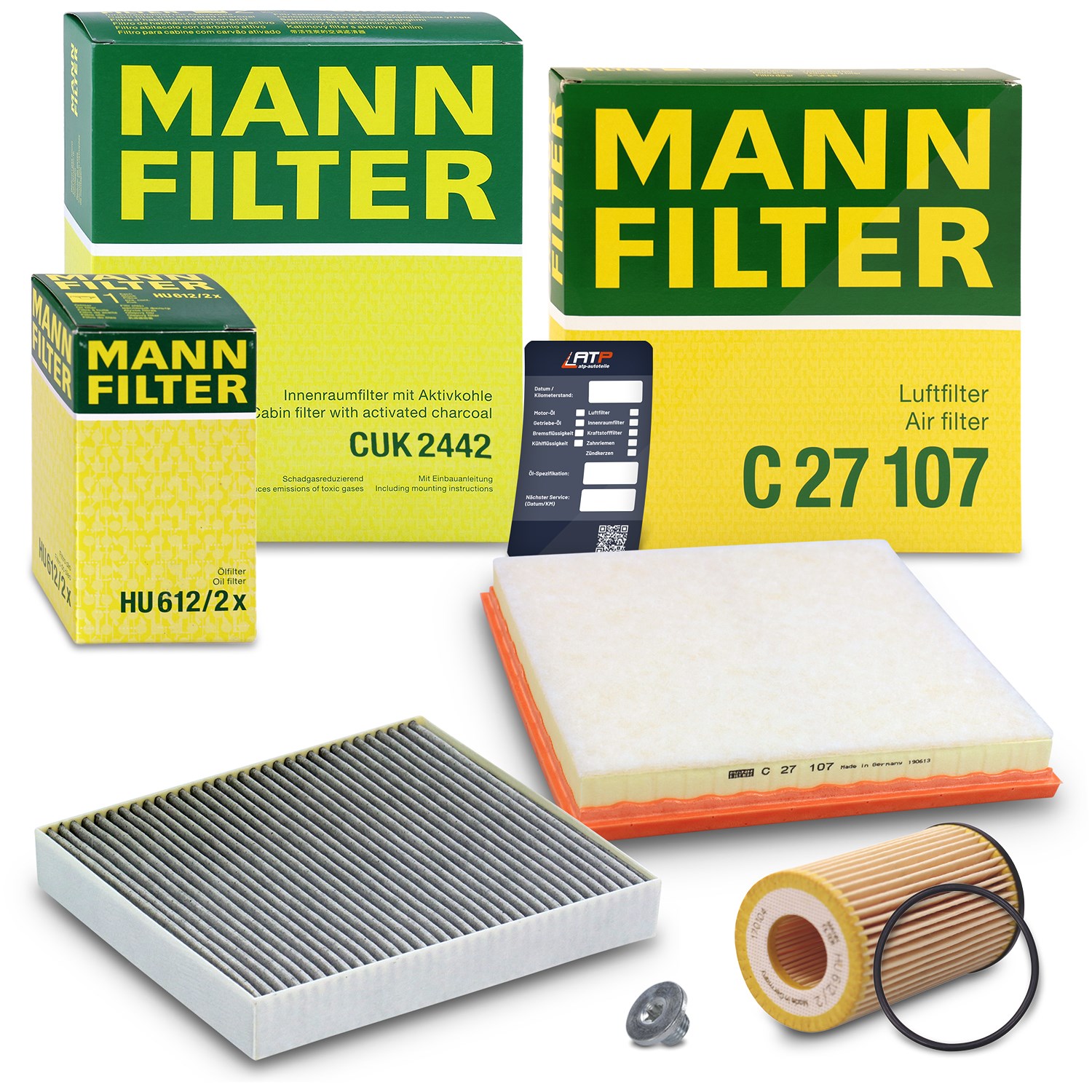 Mann-filter Inspektionspaket Filtersatz SET A [Hersteller-Nr. 10492723] für Opel