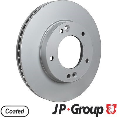 Jp Group 1x Bremsscheibe Vorderachse Belüftet [Hersteller-Nr. 3663100300] für Kia