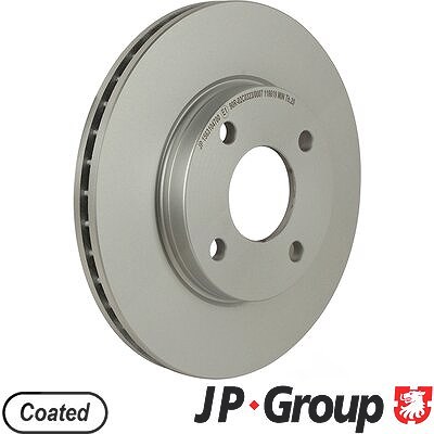 Jp Group 1x Bremsscheibe [Hersteller-Nr. 1563104700] für Ford, Mazda