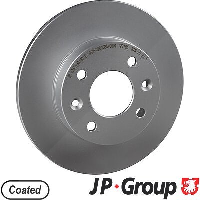 Jp Group Bremsscheibe [Hersteller-Nr. 4363100100] für Dacia, Renault