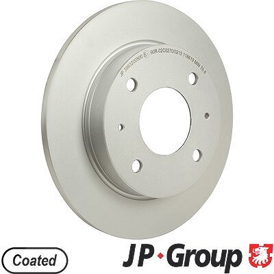 Jp Group 1x Bremsscheibe [Hersteller-Nr. 3963200500] für Smart, Mitsubishi