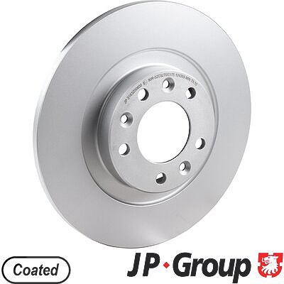 Jp Group 1x Bremsscheibe Hinterachse Voll [Hersteller-Nr. 3163200600] für Opel, Citroën, Ds, Peugeot, Toyota, Vauxhall