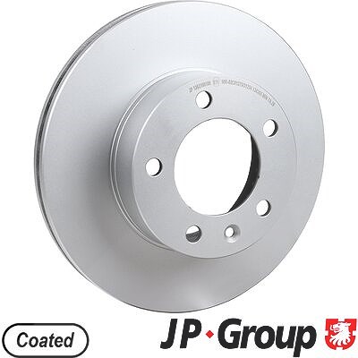 Jp Group 1x Bremsscheibe [Hersteller-Nr. 1263106100] für Vauxhall, Opel, Renault, Nissan