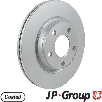 Jp Group 1x Bremsscheibe [Hersteller-Nr. 1163112600] für VW, Audi, Seat
