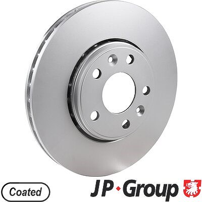 Jp Group 1x Bremsscheibe Vorderachse Belüftet [Hersteller-Nr. 4363101800] für Renault