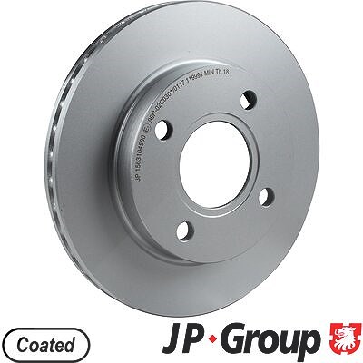 Jp Group 1x Bremsscheibe [Hersteller-Nr. 1563104500] für Ford, Mazda