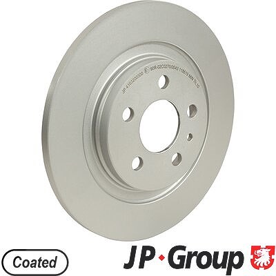 Jp Group 1x Bremsscheibe [Hersteller-Nr. 4163200300] für Citroën, Peugeot, Fiat, Lancia