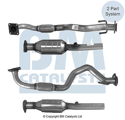 Bm Catalysts Katalysator mit Anbauteilen [Hersteller-Nr. BM90924H] für Seat, VW