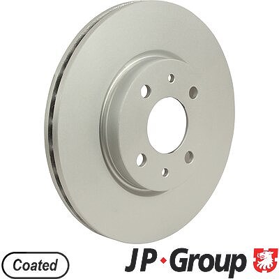 Jp Group 1x Bremsscheibe Vorderachse Belüftet [Hersteller-Nr. 4163102700] für Peugeot, Lancia, Fiat, Citroën, Alfa Romeo