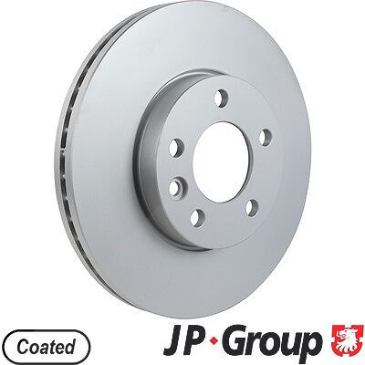 Jp Group 1x Bremsscheibe Vorderachse Belüftet [Hersteller-Nr. 1163111800] für Bentley, VW