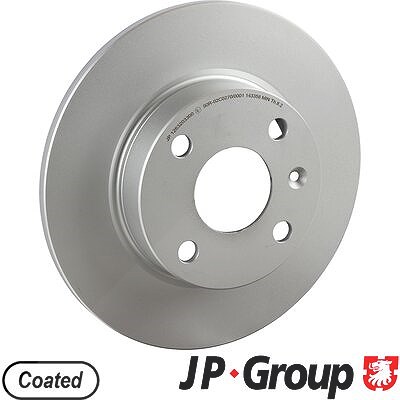 Jp Group 1x Bremsscheibe [Hersteller-Nr. 1263203300] für Vauxhall, Opel