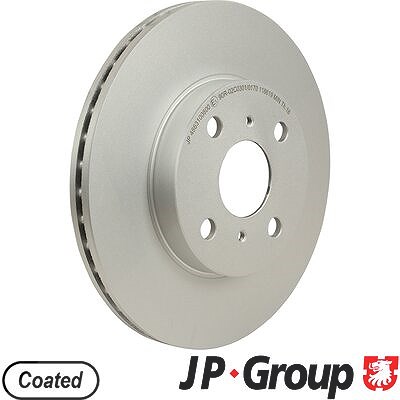 Jp Group 1x Bremsscheibe Vorderachse Belüftet [Hersteller-Nr. 4863100800] für Toyota