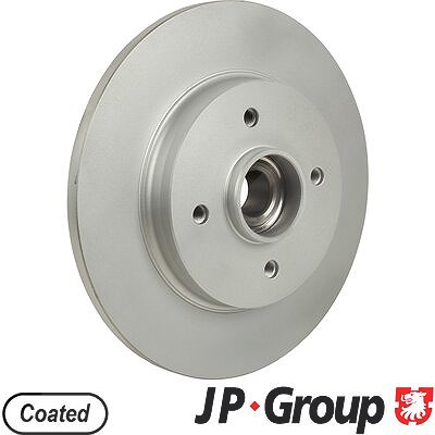 Jp Group 1x Bremsscheibe Hinten Voll mit Radlager [Hersteller-Nr. 4163201700] für Citroën, Ds, Peugeot