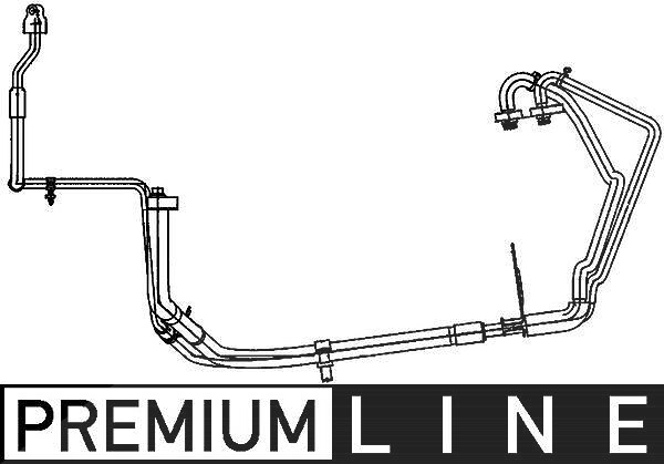Mahle Hochdruck-/Niederdruckleitung, Klimaanlage [Hersteller-Nr. AP109000P] für Ford