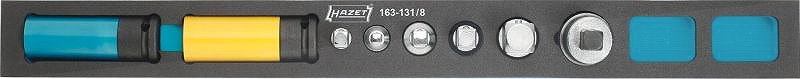 Hazet Steckschlüsseleinsatz Satz - 1/4, 3/8, 1/2, 3/4 -8-tlg. [Hersteller-Nr. 163-131/8]