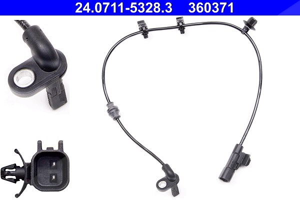 Ate Sensor, Raddrehzahl [Hersteller-Nr. 24.0711-5328.3] für Vauxhall, Opel