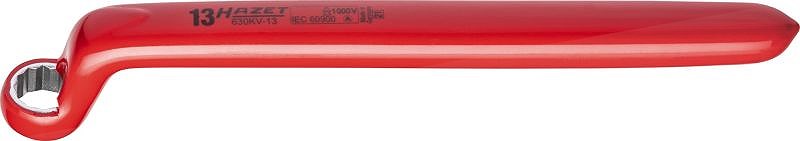 Hazet Einringschlüssel - schutzisoliert - Doppel-Sechskant - 13mm [Hersteller-Nr. 630KV-13]