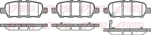 Kawe Bremsbelagsatz, Scheibenbremse [Hersteller-Nr. 087631] für Suzuki, Renault, Infiniti, Nissan