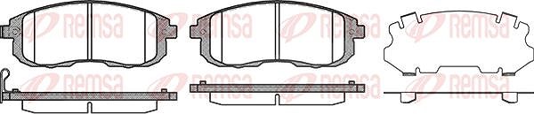 Kawe Bremsbelagsatz, Scheibenbremse [Hersteller-Nr. 029311] für Nissan, Suzuki