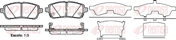 Kawe Bremsbelagsatz, Scheibenbremse [Hersteller-Nr. 128102] für Daihatsu, Suzuki, Subaru, Mazda, Ford