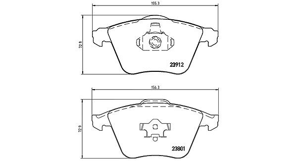 Magneti Marelli Bremsbelagsatz, Scheibenbremse [Hersteller-Nr. 363700424057] für Ford, Volvo, Saab, Mazda