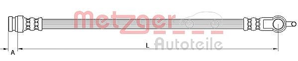 Metzger Autoteile Bremsschlauch [Hersteller-Nr. 4111630] für Mazda
