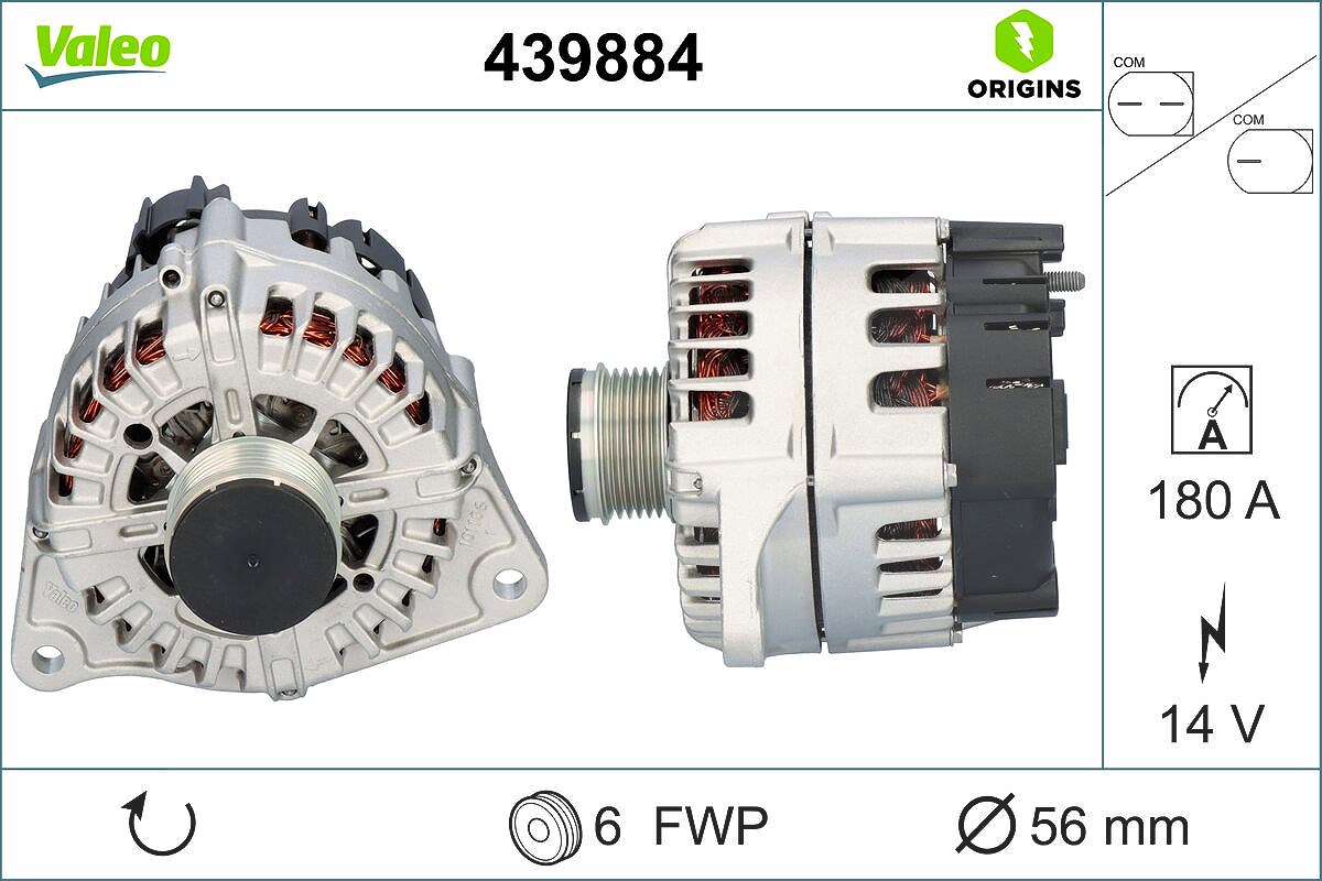 Valeo Generator [Hersteller-Nr. 439884] für Fiat, Iveco