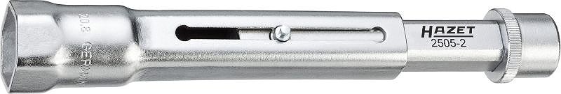 Hazet Zündkerzen-Schlüssel - 3/8 - Sechskant Profil - 20.8 mm - 13/16 [Hersteller-Nr. 2505-2]