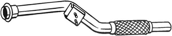 Bosal Abgasrohr [Hersteller-Nr. 800-003] für Mercedes-Benz