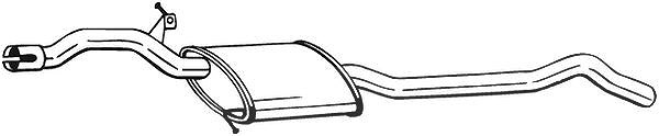 Bosal Mittelschalldämpfer [Hersteller-Nr. 284-463] für Audi