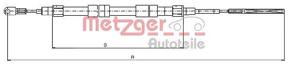 Metzger Autoteile Seilzug, Feststellbremse [Hersteller-Nr. 10.4156] für BMW