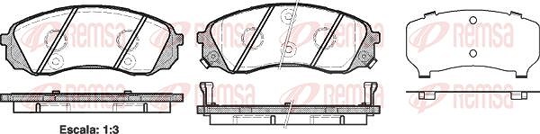 Kawe Bremsbelagsatz, Scheibenbremse [Hersteller-Nr. 129102] für Kia, Hyundai