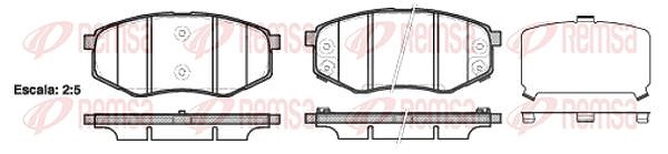 Kawe Bremsbelagsatz, Scheibenbremse [Hersteller-Nr. 142602] für Hyundai, Kia
