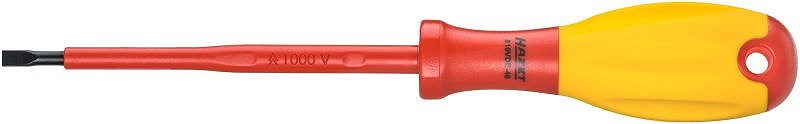 Hazet Elektriker-Schraubendreher - schutzisoliert - Schlitz - 0.8x4mm [Hersteller-Nr. 810VDE-40]