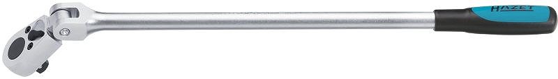 Hazet Umschaltknarre - lang - mit Gelenk - Vierkant 12,5 mm (1/2 Zoll) [Hersteller-Nr. 916GL]