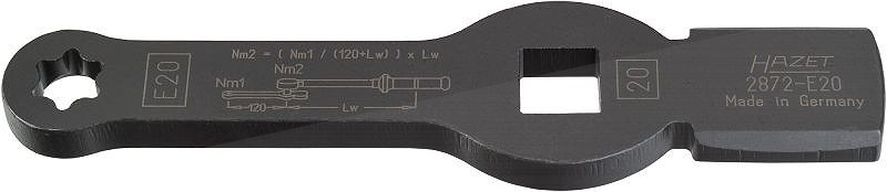 Hazet TORX® Schlag-Schlüssel - mit 2 Schlagflächen - 3/4 - E20 [Hersteller-Nr. 2872-E20]