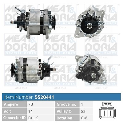 Meat & Doria Generator [Hersteller-Nr. 5520441] für Ford, Nissan