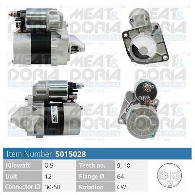 Meat & Doria Starter [Hersteller-Nr. 5015028] für Fiat, Lancia, Abarth, Alfa Romeo, Ford