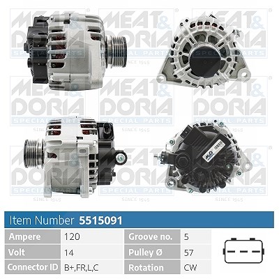 Meat & Doria Generator [Hersteller-Nr. 5515091] für Hyundai, Kia