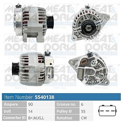 Meat & Doria Generator [Hersteller-Nr. 5540138] für Toyota