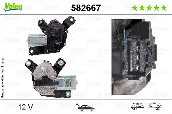 Valeo Wischermotor [Hersteller-Nr. 582667] für Opel, Vauxhall