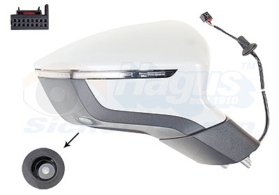 Van Wezel Außenspiegel [Hersteller-Nr. 4907826] für Seat