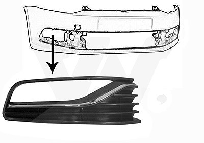 Van Wezel Lüftungsgitter, Stoßfänger [Hersteller-Nr. 5814494] für VW